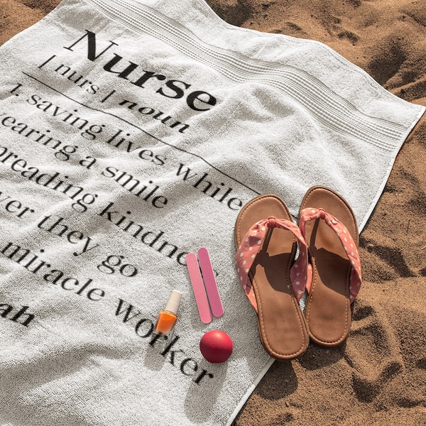 Nurse Beach Towels Etsy