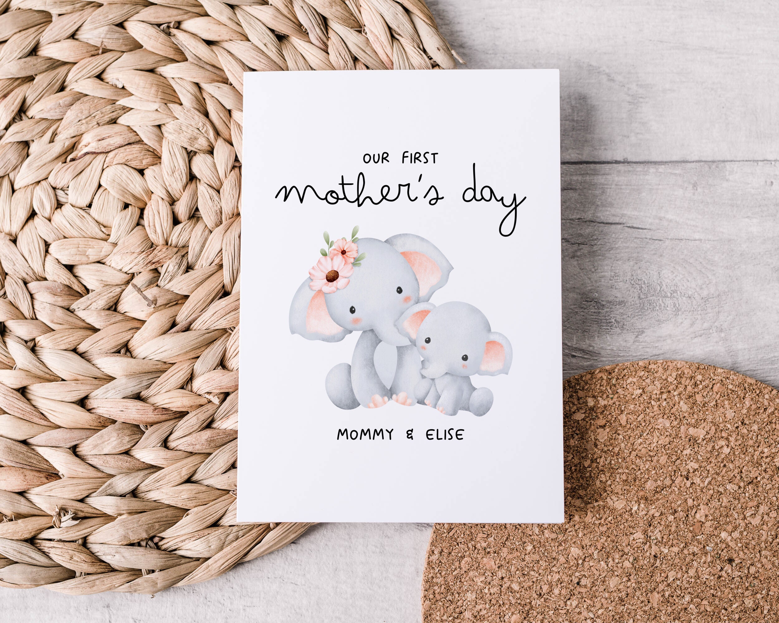 Personalized First Mother's Day From Child Card, Custom 1st Mothers Day ...