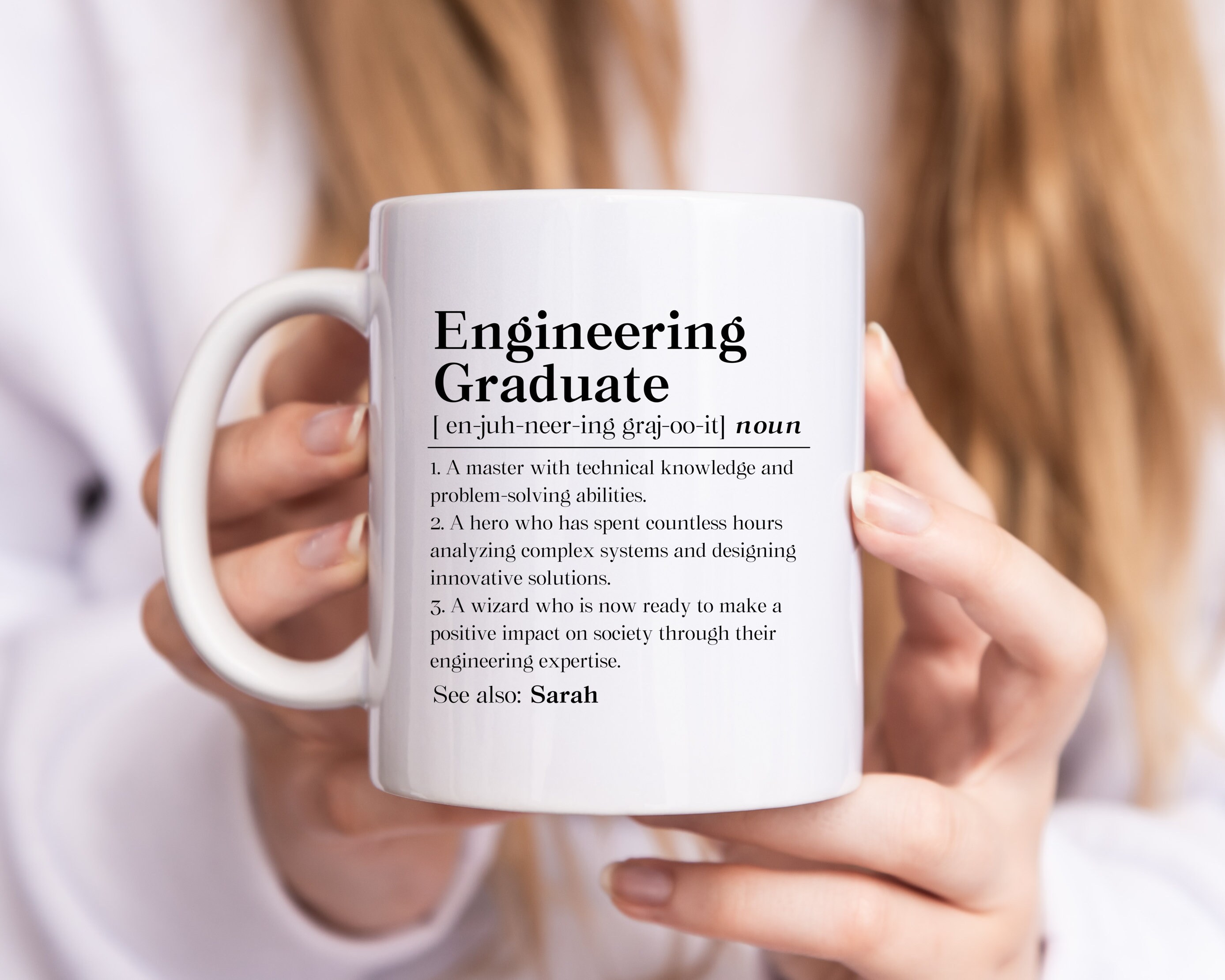 Personalized Engineer Graduation Mug, Custom Engineering Graduate Gift ...