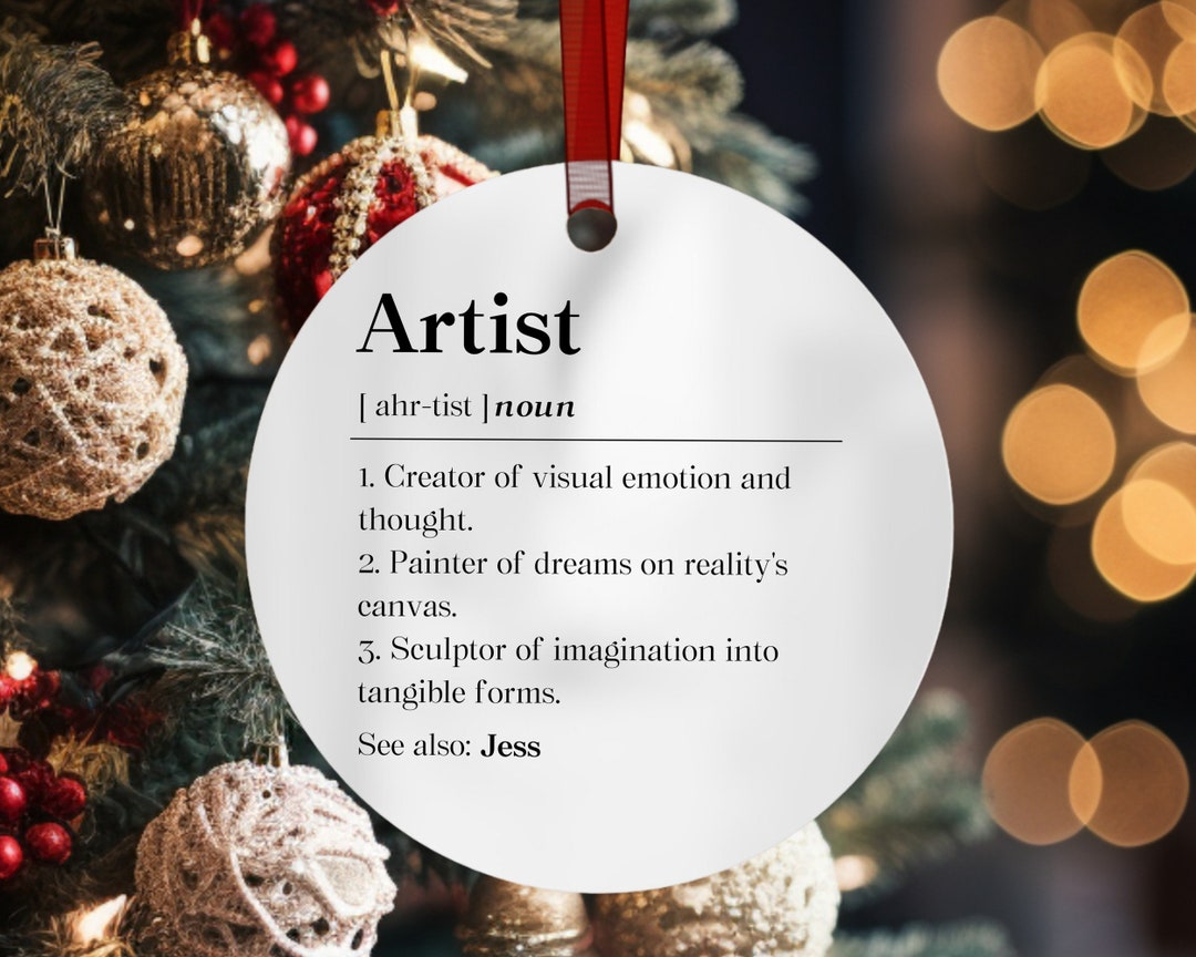 Creative Artist Definition Ornament Art Creator Gift Etsy