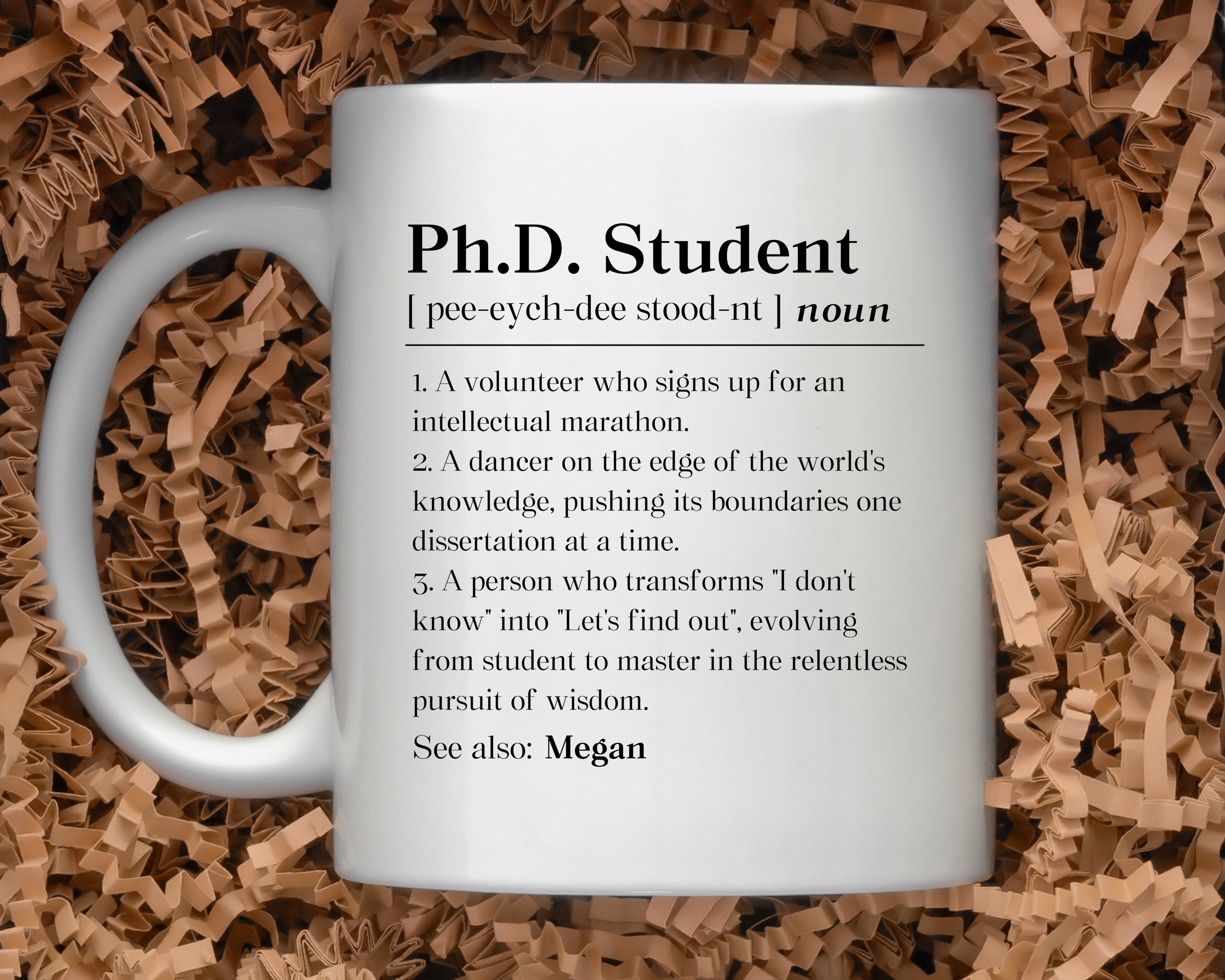 PhD In Progress Mug - 11oz Ceramic Coffee Mug Gift For Medical Students, Future Doctors & PhDs