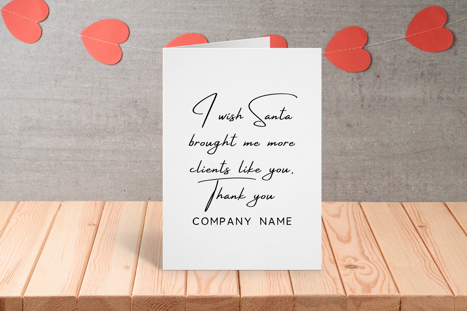 Personalized Client Appreciation Card Custom Company Name Etsy