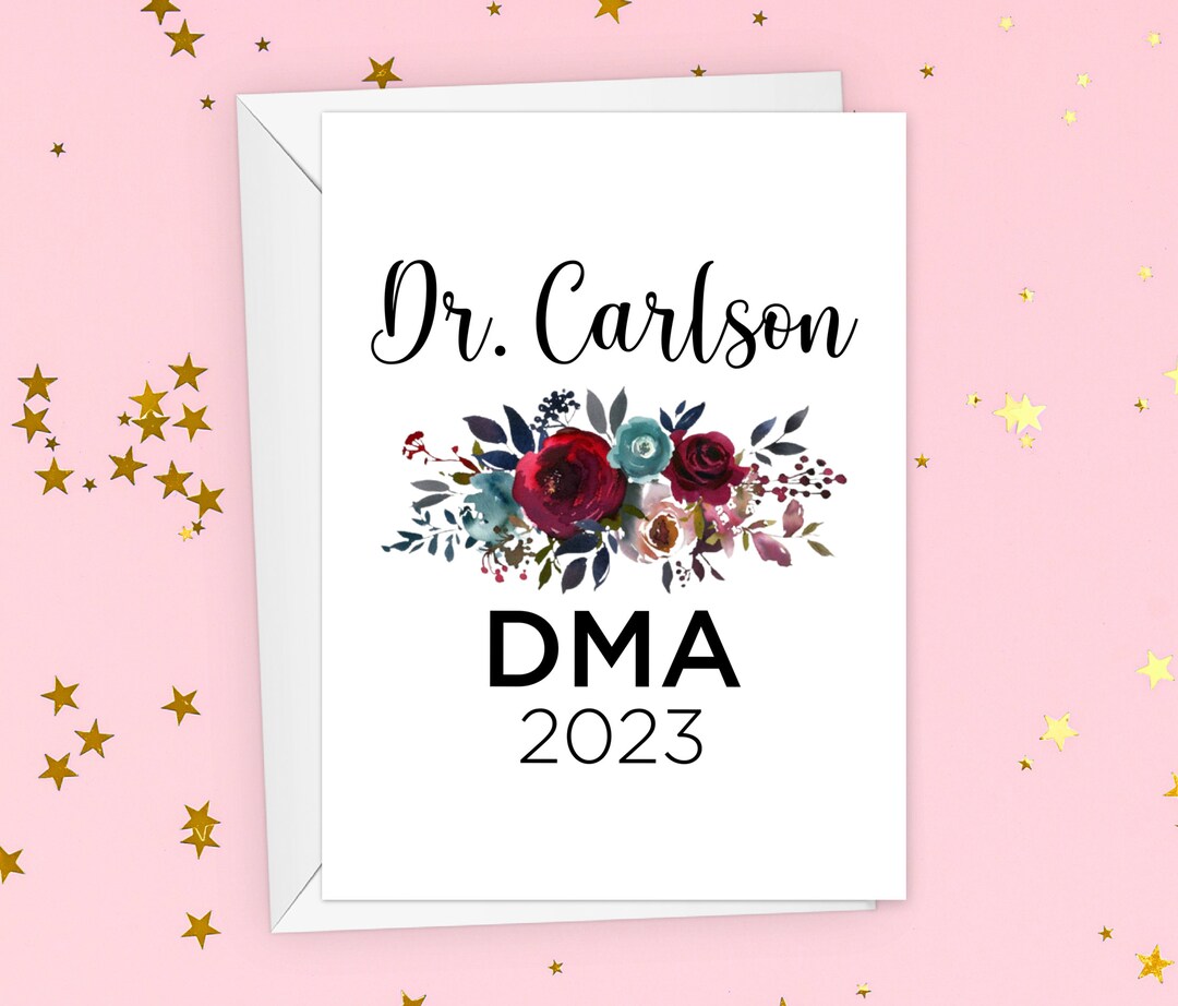 Personalized Dma Graduation for Her Card Dma Graduate Women Etsy