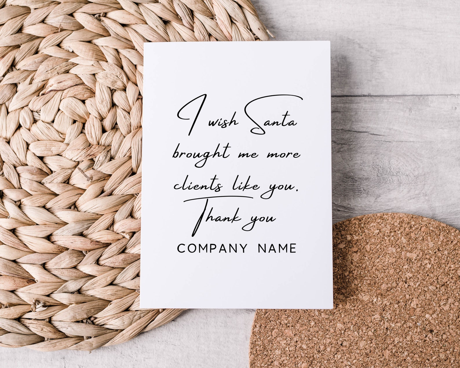 Personalized Client Appreciation Card Custom Company Name Etsy