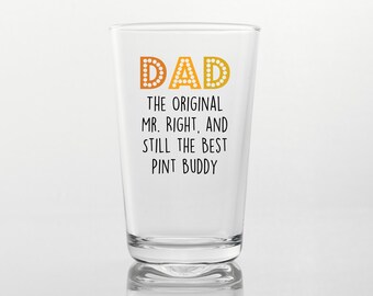 Funny Dad Definition Pint Glass: Ironic Father's Day Beer Gift