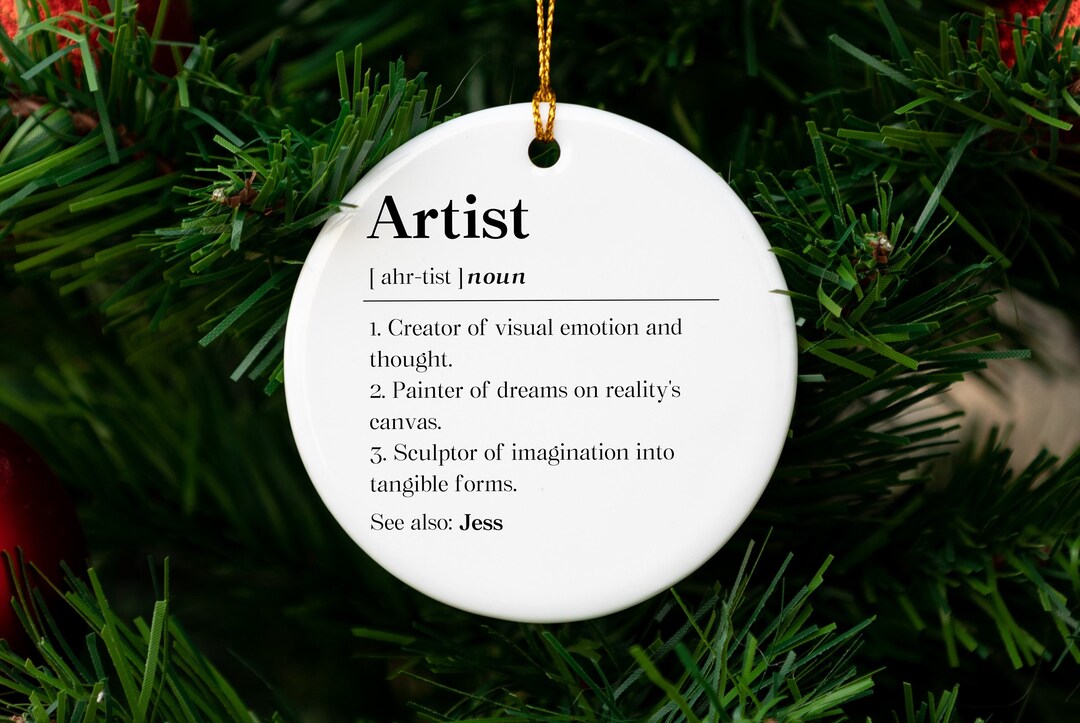 Creative Artist Definition Ornament, Art Creator Gift, Inspiring
