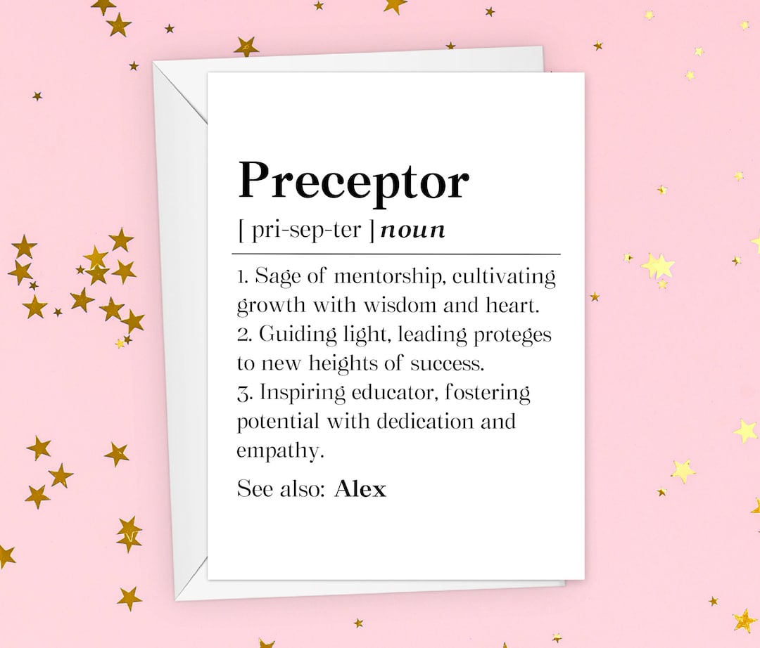 personalized-preceptor-definition-card-funny-best-preceptor-gift
