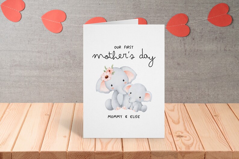 Personalized First Mother's Day From Child Card, Custom 1st Mothers Day ...