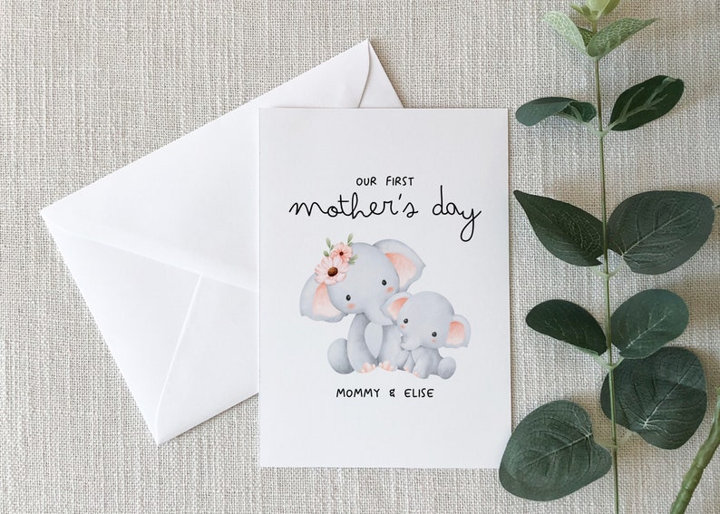 Personalized First Mother's Day From Child Card, Custom 1st Mothers Day ...