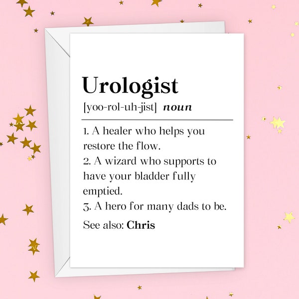 Urologist Thank You Cards Etsy