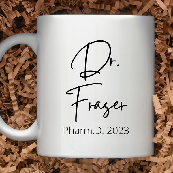 Pharmd Graduation Mug, Personalized Doctor Of Pharmacy Gift, Pharmd Graduate Coffee Mug, Pharmd New Grad Cup, Pharmd Graduation Gift