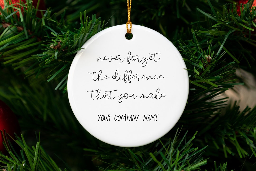 Personalized Employees Ornament Thank You Work Colleague Etsy