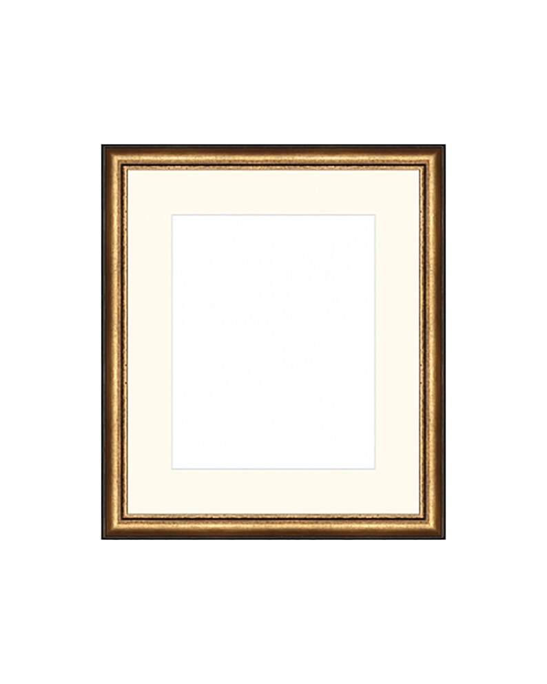 Gold and Black Distressed. Frame Distressed Finish. 16x20, 11x14 Custom