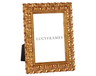 Mia Golden Frame, Antique Ornate Wood Picture Frame (1.50'' Face)