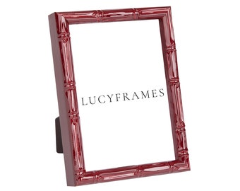 Rosalinda Red Picture Frame, Handmade Glossy Photo Frame