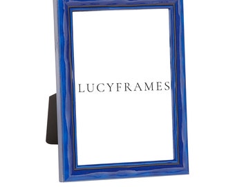 Rebeca Blue Picture Frame, Handmade Hardwood Modern Style