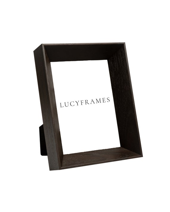 Dark Wood Bevel Frame. Easel Frame. Table Picture Frame. Frames for Art.  Frames for Pictures. Frame 4x6. Small Photography Frame.