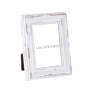 PICTURE FRAME Naomi White Frame | White Picture Frames | Barnwood Picture Frame | Home Photo Frame | Rustic Frame Decor | Picture Frame 8x10