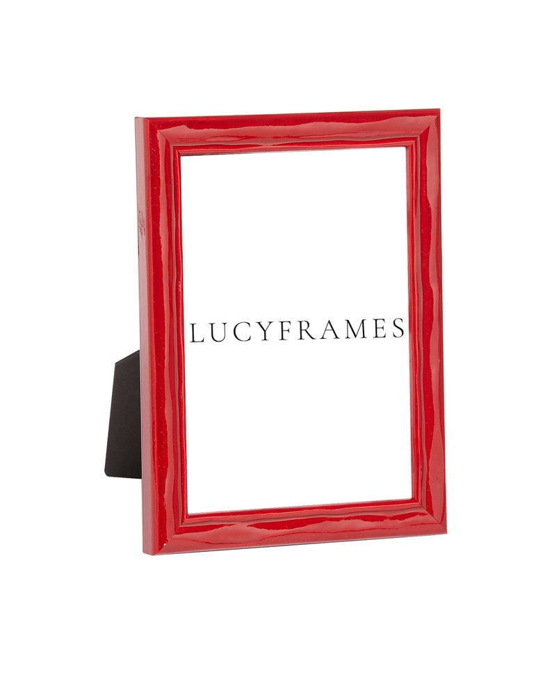 Rebeca Red Frame. Red Picture Frame. Modern Picture Frame. Sparkle