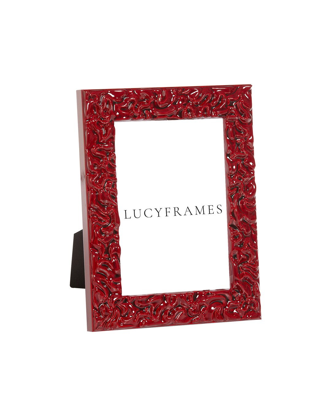Casiopea Red Picture Frame, Raw Wood, Ornate Art - Etsy