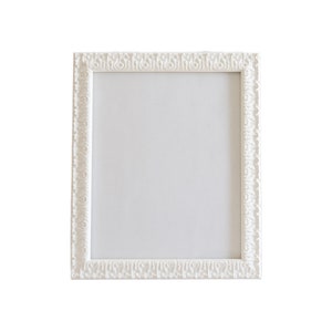 Sofia White Frame. Picture Frame White Ornate. Ornate Antique Feel Frame. Contemporary Ornate Frame. Picture Frame Tabletop. 5x7, 4x6 Frame.
