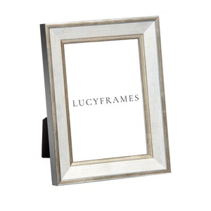 Willow Silver Frame. Traditional Decor. Silver Picture Frame. Thick Frame. Picture Frame. Classic Wood Frame. Frame with Stand.