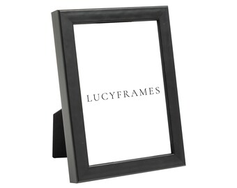 Hand Painted Black Picture Frame, Modern Farmhouse Style - Opal Frames