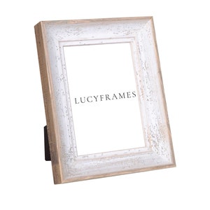 Aroa White Frame. White Picture Frame. Rustic Wood Frame. Thin Photo Frame. Barnwood Picture Frame. Simple Photo Frame. Distressed Frames.