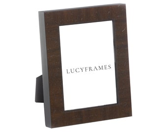 Dark Brown Wood Picture Frame, Classic Thin Frame (1.25'' Face) - Carla Frames