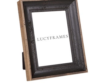 Handmade Black Picture Frame, Rustic Modern Farmhouse Decor - Aroa Frames