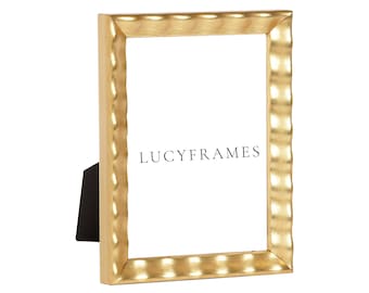 Handmade Marina Gold Picture Frame, Raw Wood Frame 8x10