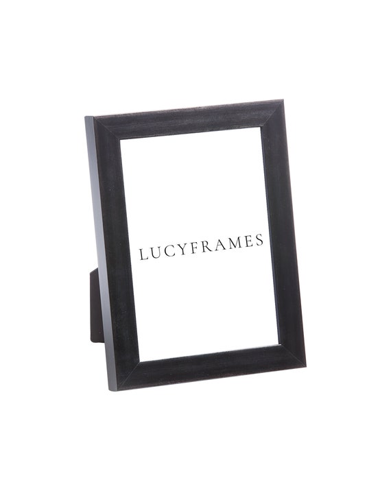 Thalia Black Frame. Natural Wood Picture Frame. Black Picture Frames. Simple Frame. Contemporary Decor Frames. Gift for Couples