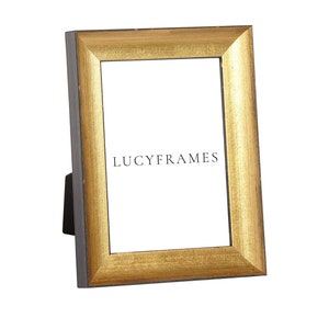 Lara Gold Frame. Gold Picture Frame. Photo Frame. Photography Frames. Portrait Frame. Tabletop Picture Frames. Natural Wood Picture Frame.