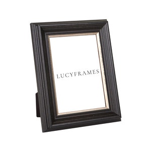 Miranda Brown and Silver Frame. Natural Wood Picture Frame. Brown and Silver Frame. Picture Frame 5x5. Premium Quality Picture Frames.