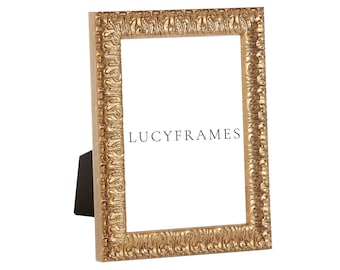 Sofia Gold Ornate Picture Frame, Vintage Style Wood Photo Frame