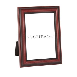 Jade Red Frame. Modern Farmhouse Decor. Red Picture Frame. Farmhouse Essentials. Raw Solid Wood Frame. Classic Frames. Picture Frames.