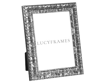 Vintage Ornate Silver Metal Picture Frame 8 X 10 Photo Decoration ...