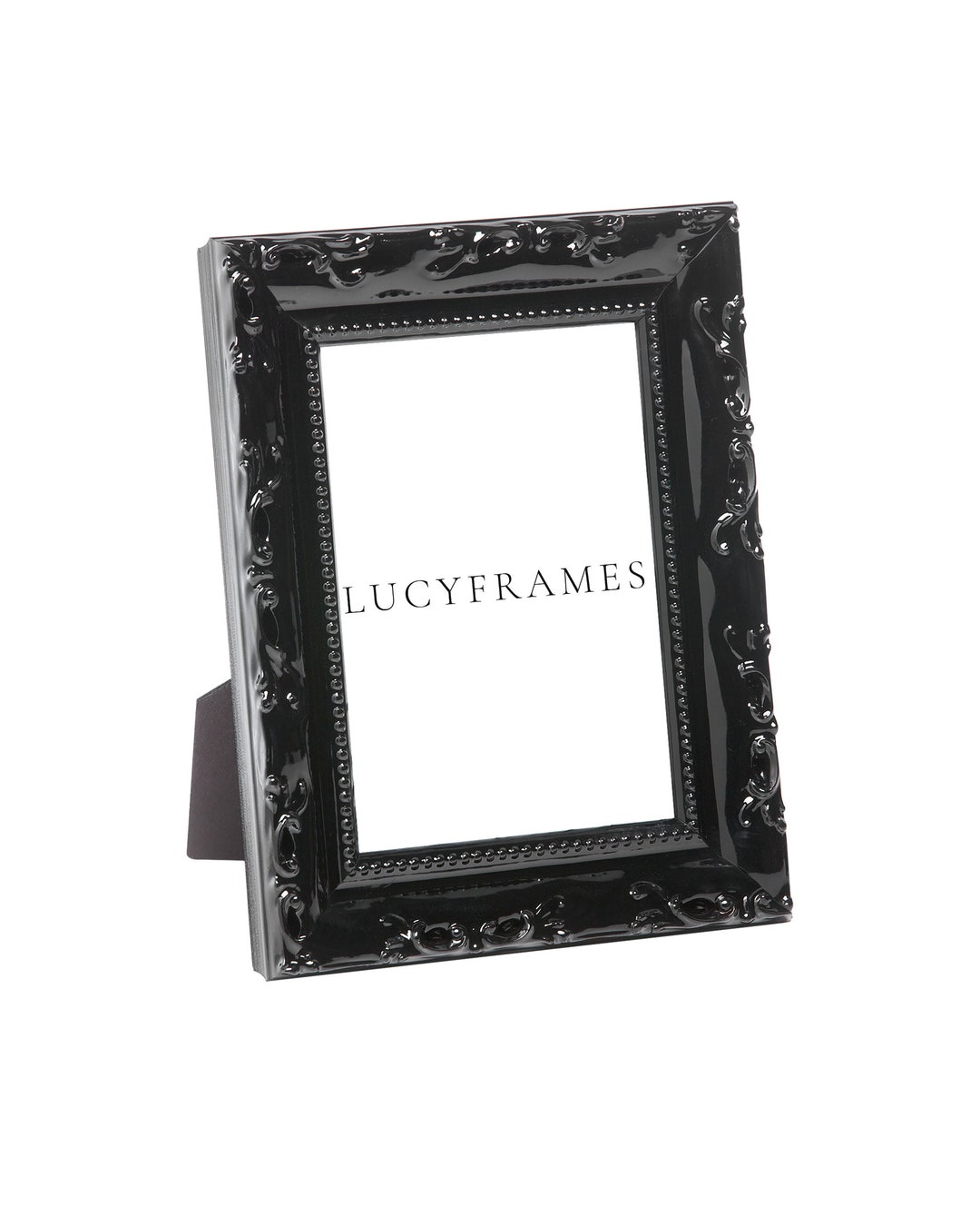 Ornate Black Picture Frame, Thick Classy Frames, Handmade in USA ...
