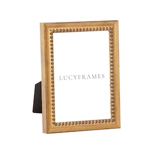 Lady Gold Frame. Tabletop Picture Frame. Vintage Beaded Frame. Gold Picture Frame. Photography Frame. Beaded Frame. Gift Ideas Photo Frame.