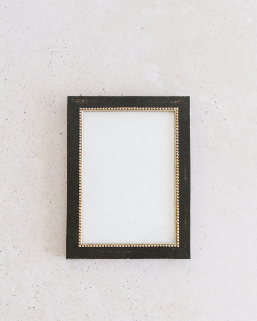 Beaded Black and Gold Frame. Easel Frame. Table Picture Frame. Etsy