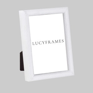 Erin White Frame. White Picture Frame. Textured Picture Frame. Photo Frame. Photography Frames. Portrait Frame. Tabletop Picture Frames.