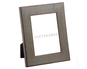 Distressed Stone Wood Picture Frame, Easel Tabletop Frame 4x6