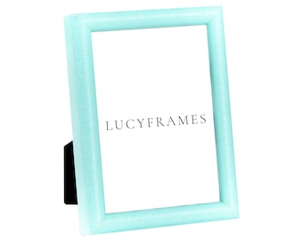 Hand Painted Light Blue Picture Frame, Modern Farmhouse Style - Kala Frames