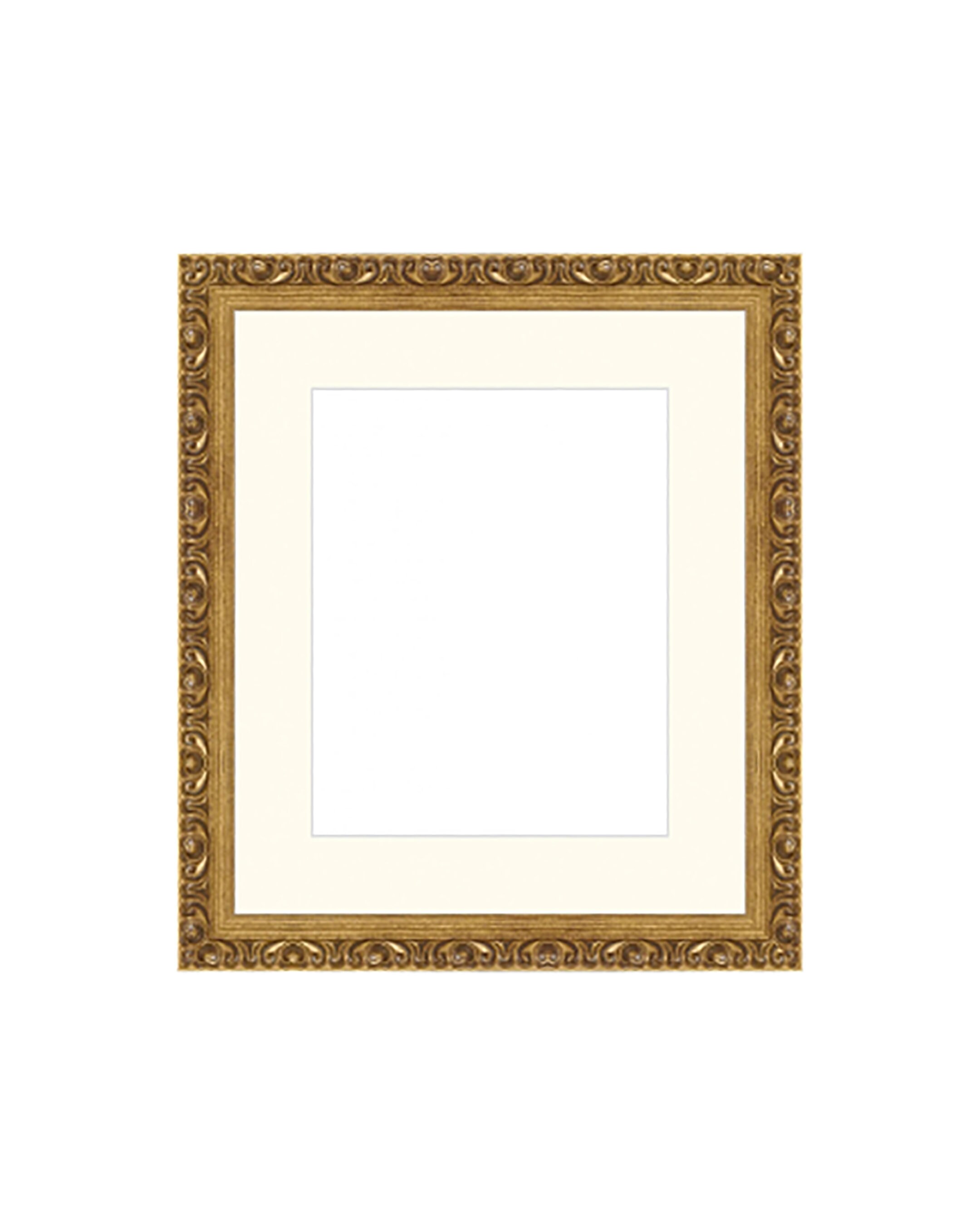 CUSTOM SIZES Gold Ornate Wall Frame. Ornate Picture Frame Vintage