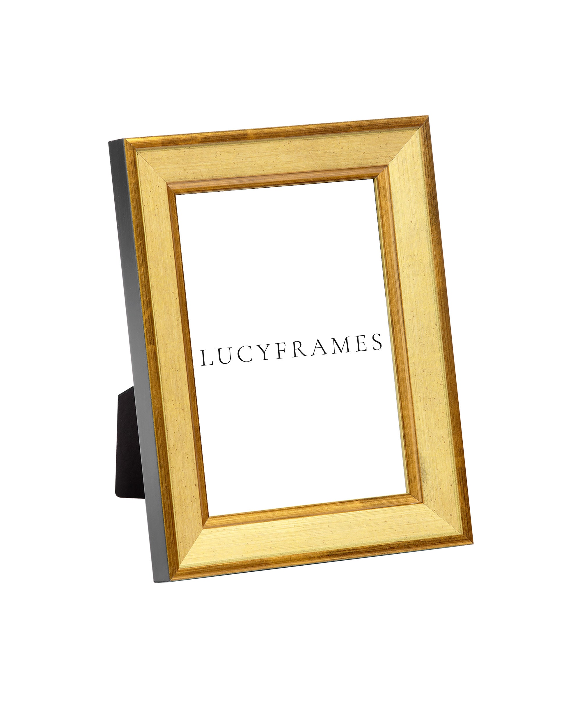 Late 20th Century Small Gold Wood Frame