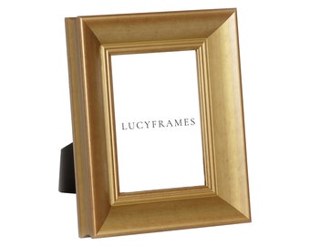 Gold Metal Recessed 5x7 Frame for Picture/Photo/Poster