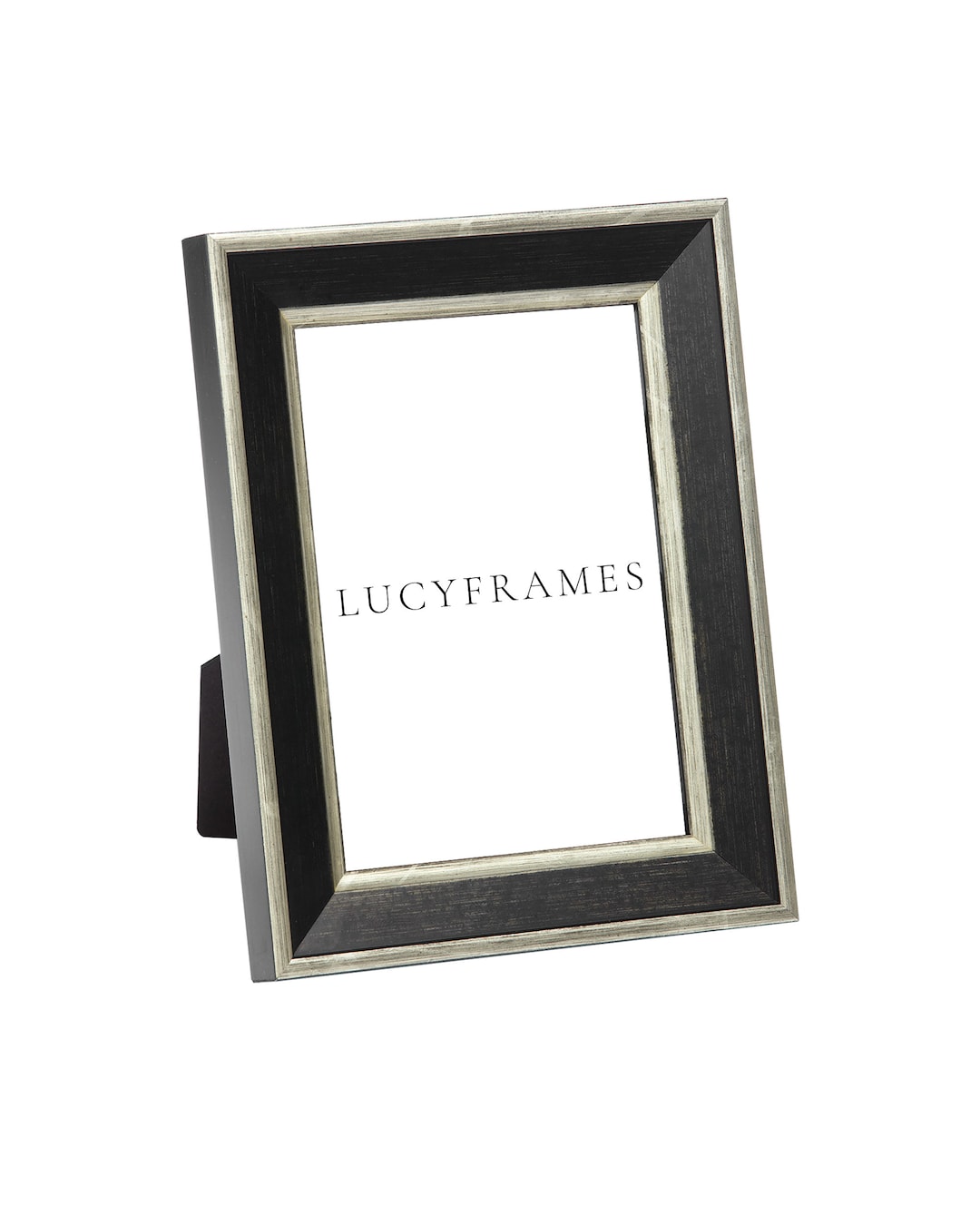 Willow Black and Silver Picture Frame, Easel Back - Etsy
