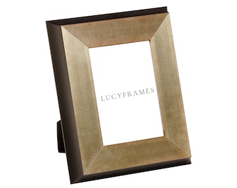 Judy Silver and Black Frame. Contemporary. Wedding Frame. Gift Ideas Photo  Frame. Wood Picture Frame. Frames for Pictures. Photo Frame. 