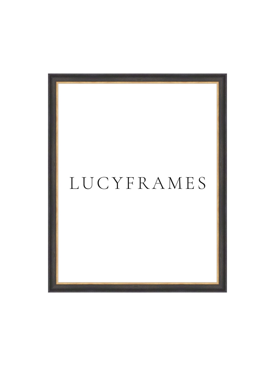 CUSTOM SIZES Zana Brown and Gold Frame. Frame Vintage Inspired. Classic