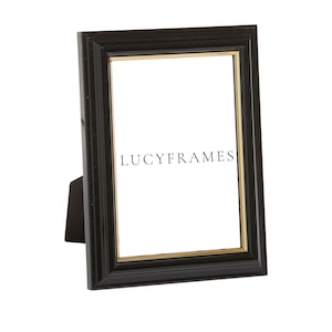 Jade Black and Gold Frame. Classic Frames. Modern Frames. Black and Gold Frame 8x10 4x6. Contemporary Decor. Traditional Frames 5x7